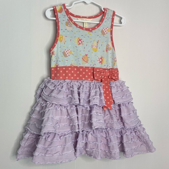 Matilda Jane Other - Matilda Jane Girls Brilliant Daydream Lets Eat Cake Cupcake  Sundress Size 4